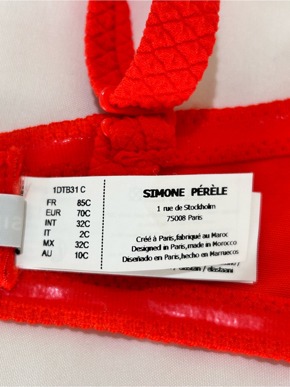 Simone Pérèle Alati Scoop Demi Bikini Top Set in Scarlet Red - Picture 8 of 16